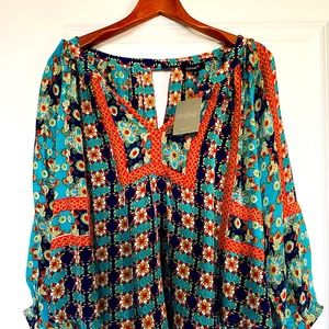 Silk blouse from Anthropoligie, size 6.